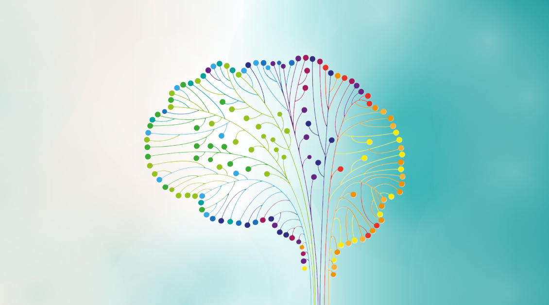 Homepage Hero, Brain, Mobile, FINAL Colorful, abstract brain representing neurodiversity.